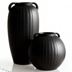 Black Handled Vase