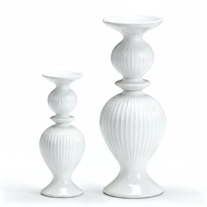White Candle Holder