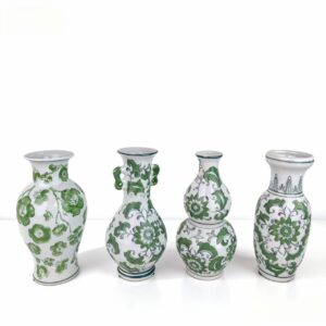 Green Blue And White Porcelain Vase