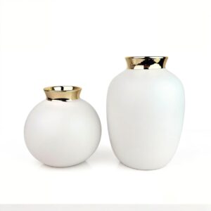 White Large Mouth Vase