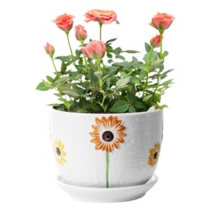 Flower Patterned Flower Pot