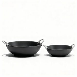 Black Wicker-handled tray