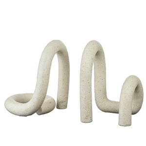 Striped Shaped Resin Bookend