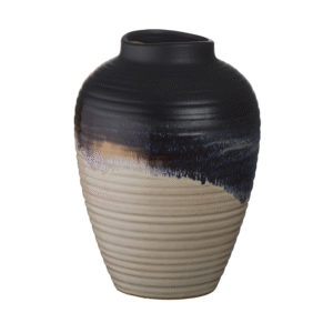 Metal Flow Oil Ceramic Vase