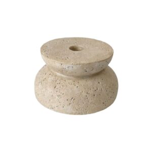 2.80inch Travertine Tiered Taper Candle Holder