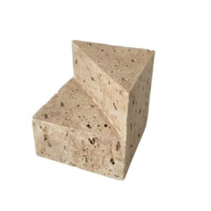 3.95inch Travertine Triangular Step Decor