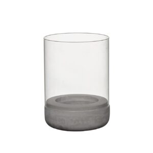 6.3inch Cement Hurricane Candleholder