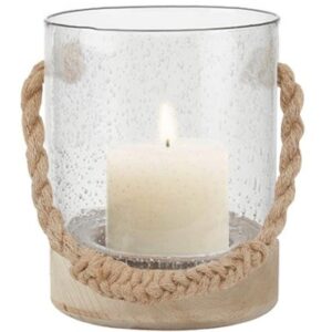 Candle Holder with Knotted Jute Detail