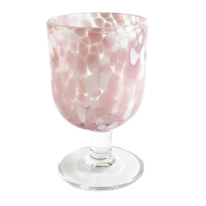 Speckled Glass Goblet