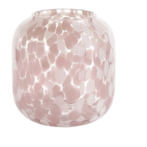 Speckled Glass Bulb Vase
