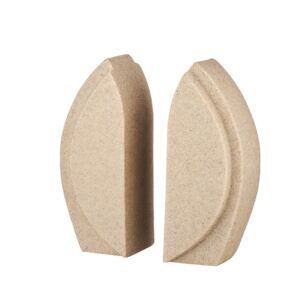 6.70inch Travertine Arc Bookends (Pair)