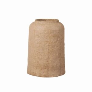 8.45inch Natural Fiber Cylindrical Vase