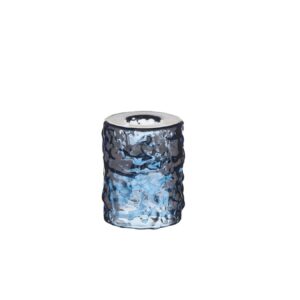 Hammered Glass Candle Holder