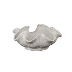 4.25inch Off-White Shell Textured Ceramic Bowl