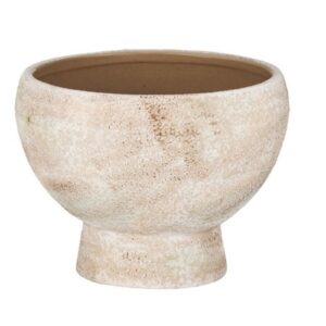 5.60inch Beige Speckled Footed Bowl