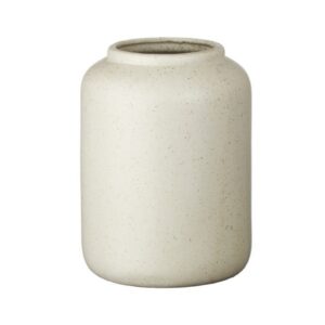 Off-White Speckled Ceramic Vase