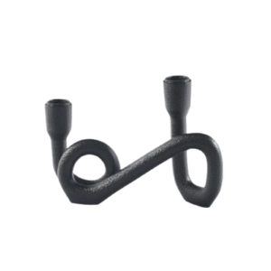 7.87inch Infinity Loop Double Candle Metal Holder