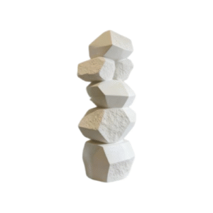 12inch Stacked Geometric Boulder Sculpture