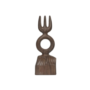 18.9inch Abstract Trident Ring Resin Sculpture
