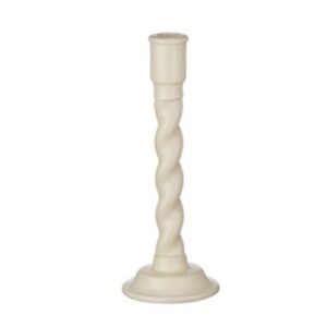 Twisted Spiral Cream Candleholder