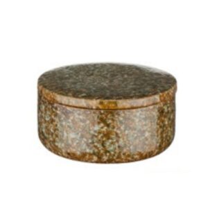 2.5inch Mottled Rust Speckled Glaze Short Round Ceramic Bowl