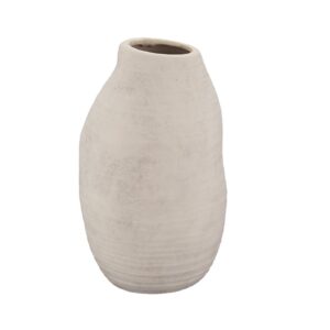 9.9inch Soft Horizontal Ribbed Irregular Bottle Vase