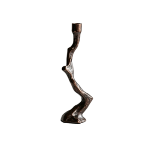 Twisted Branch Abstract Metal Candleholder