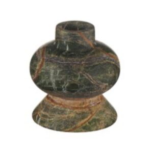3.35inch Green Vein Stone Gourd Shaped Mini Vase