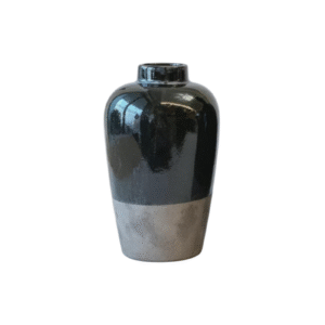 Short Round Bulb Rustic Clay Jar