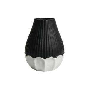 Pear Shape Sculpted Dual-Tone Vase