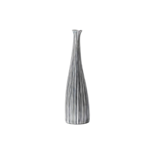 24.02inch Thin Neck Striped Ceramic Pitcher Vase