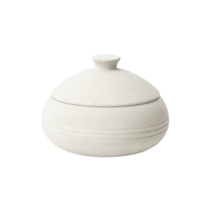 5.71inch Lidded Round Matte Ceramic Storage Canister