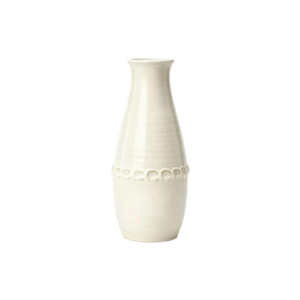 Circle Embossed Taper Ceramic Bottle Vase