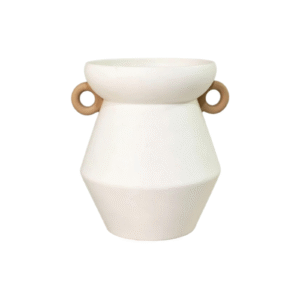 7.68inch Trapezoid Two-Tone Loop Handle Vase