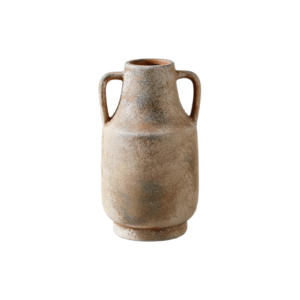 Double Handle Distressed Antique Ceramic Vase