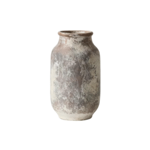 9.25inch Cylinder Antique Wash Ceramic Vase
