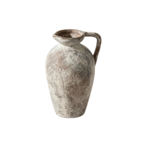 Single Handle Rustic Pitcher Ceramic Vase