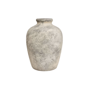 7.87inch Short Neck Distressed Wabi-Sabi Ceramic Jar