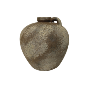 5.91inch Single Loop Handle Round Bulb Clay Jar