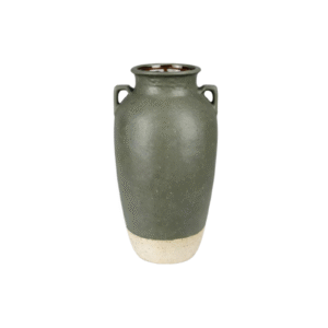 Double Handle Two-Tone Rustic Floor Jar
