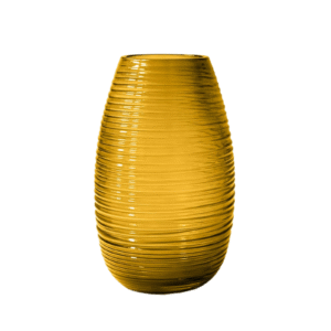 10.43inch Striped Glass Vase
