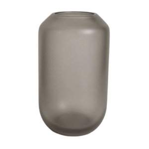 9.8inch Fog Gray Frosted Glass Vase